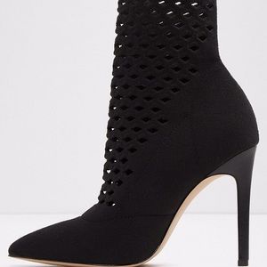 Aldo perforated sock booties